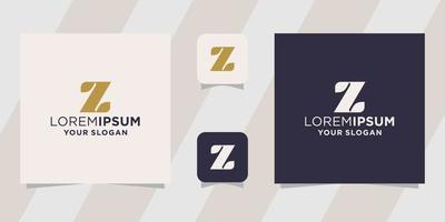 letter z logo template vector