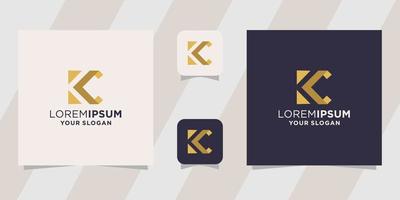 letter k logo template vector