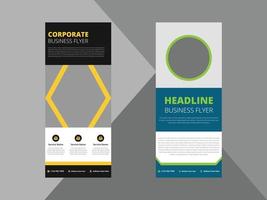 roll up banner design templates. business corporate roll up banner design ideas. poster leaflet brochure design ideas. cover, banner, poster, print-ready vector