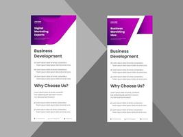 creative agency roll up banner design template. modern business poster leaflet design. cover, roll up banner, poster, print-ready vector