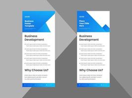 creative agency roll up banner design template. modern business poster leaflet design. cover, roll up banner, poster, print-ready vector