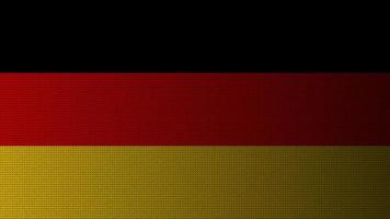 la bandera nacional de alemania. las bandas tricolores de alemania. papel tapiz de bandera nacional con patrón de onda, estilo degradado de puntos y sombras. vector