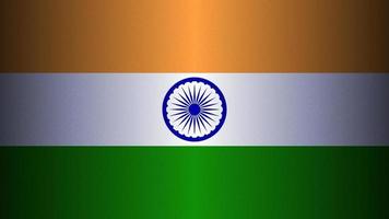 la bandera nacional de la india. Fondo de pantalla de la bandera de la nación con estilo de patrón de onda en el fondo vector