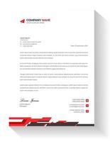 corporate modern business  letterhead design template with Red color. creative modern letter head design template for your project. letterhead, letter head, simple  business letterhead design. vector