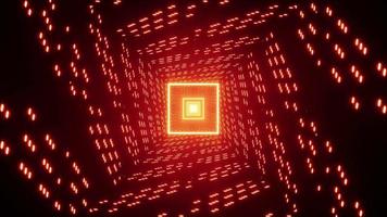 loop vj de luz laranja quadrada piscando video