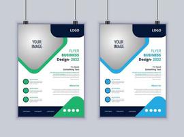 Creative Business FLyer Design. Modern Layout Design. Vector Design Template. 2 Page Flyer Design