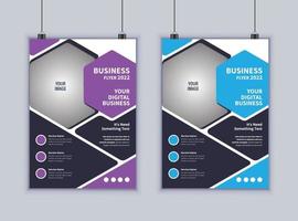 Creative Business FLyer Design. Modern Layout Design. Vector Design Template. 2 Page Flyer Design