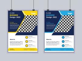 Creative Business FLyer Design. Modern Layout Design. Vector Design Template. 2 Page Flyer Design