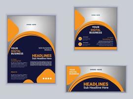 Flyer Banner or Social Media Template. Modern Layout Design. Vector Design. Creative Design. Business Template Design