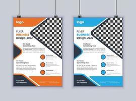 Creative Business FLyer Design. Modern Layout Design. Vector Design Template. 2 Page Flyer Design