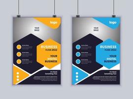 Creative Business FLyer Design. Modern Layout Design. Vector Design Template. 2 Page Flyer Design