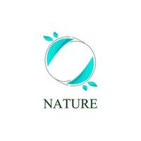 leaf nature logo and symbol for sign environment industry vector