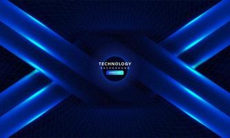 Dark blue light abstract technology background vector