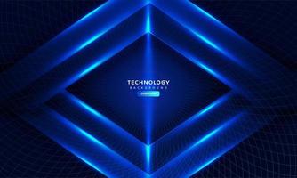 Dark blue light abstract technology background vector