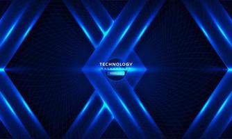 Dark blue light abstract technology background vector