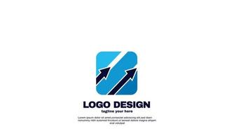 Vector de plantilla de diseño de logotipo de asesores de empresa financiera abstracta de valores