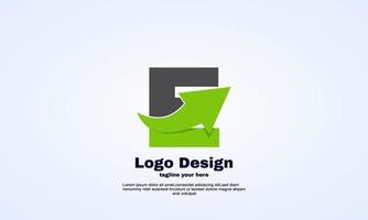 vector idea letter E arrow logo design template