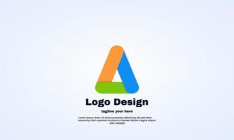 vector colorful looping triangle logo sign symbol