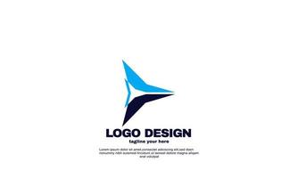 vector de plantilla de diseño de logotipo de reproducción de medios abstractos