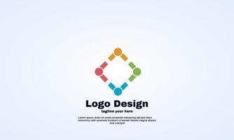 ilustrador de plantilla de diseño de logotipo de comunidad vector