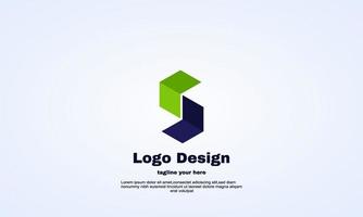 vector de plantilla de diseño de logotipo de empresa inicial s