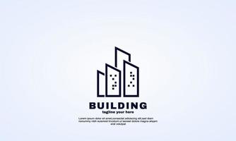 stock vector idea edificio construcción diseño de logotipo