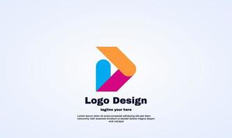 stock illustrator colorful initial D logo sign symbol vector