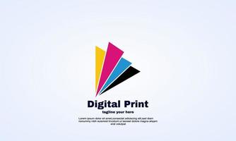 illustrator triangle digital print logo design vector