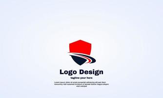 vector escudo proteger diseño de logotipo inspiración