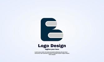 illustrator initial b icon logo design element vector