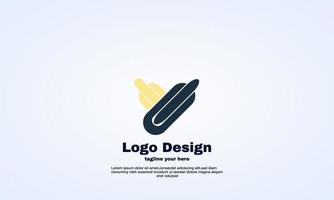 vector de elemento de diseño de logotipo de icono y inicial de ilustrador