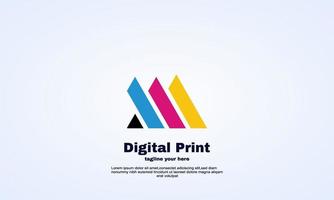 Printing Salon Colorful Logo On Different Backgrounds Stock Illustration -  Download Image Now - iStock