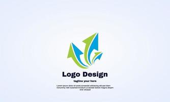 logotipo de flecha abstracta creativa vector