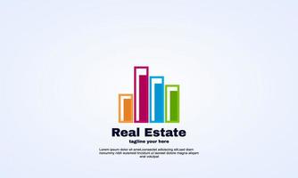 vector financial real estate company logo design illustrator