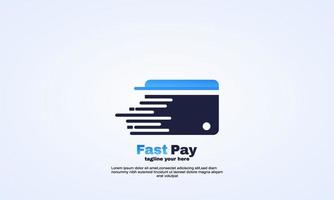 vector Fast Pay Digital Electronic Transaction Logo Symbol Icon illustration