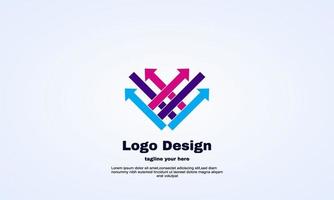 Stock Illustrator colorido bucle flecha logo signo símbolo vector