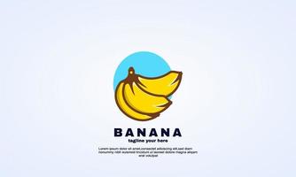 vector banana logo abstract design template