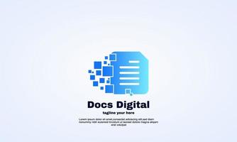 vector docs digital pixel paper icon logo