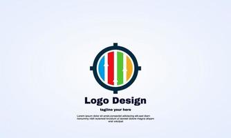 plantilla de diseño de logotipo de estadísticas de destino de negocio de vector