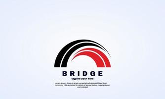 stock abstract idea creative bridge logo design illustrator vector