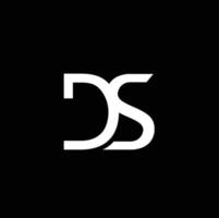 modern letter DS logo  vector illustration