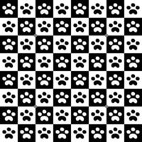 Black dog and cat footprints vector