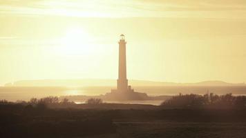 La Haya, Francia, timelapse - el faro goury al atardecer video