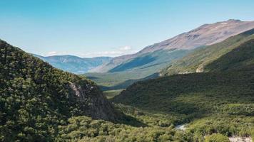 4k Zeitraffer-Sequenz von Torres del Paine, Chile - tagsüber im Wald des Parks