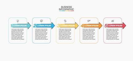 Presentation business infographic template vector