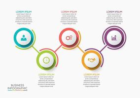 Presentation business infographic template vector
