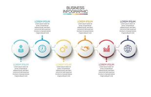 Presentation business infographic template vector