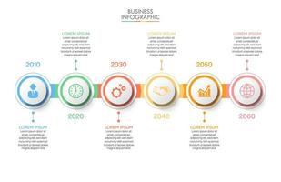 Presentation business infographic template vector