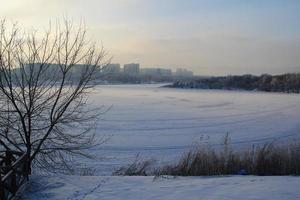 A frozen lake. photo