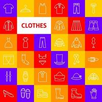 Clothes Line Icons vector